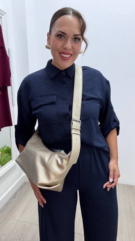 BOLSO BANDOLERA DORADO