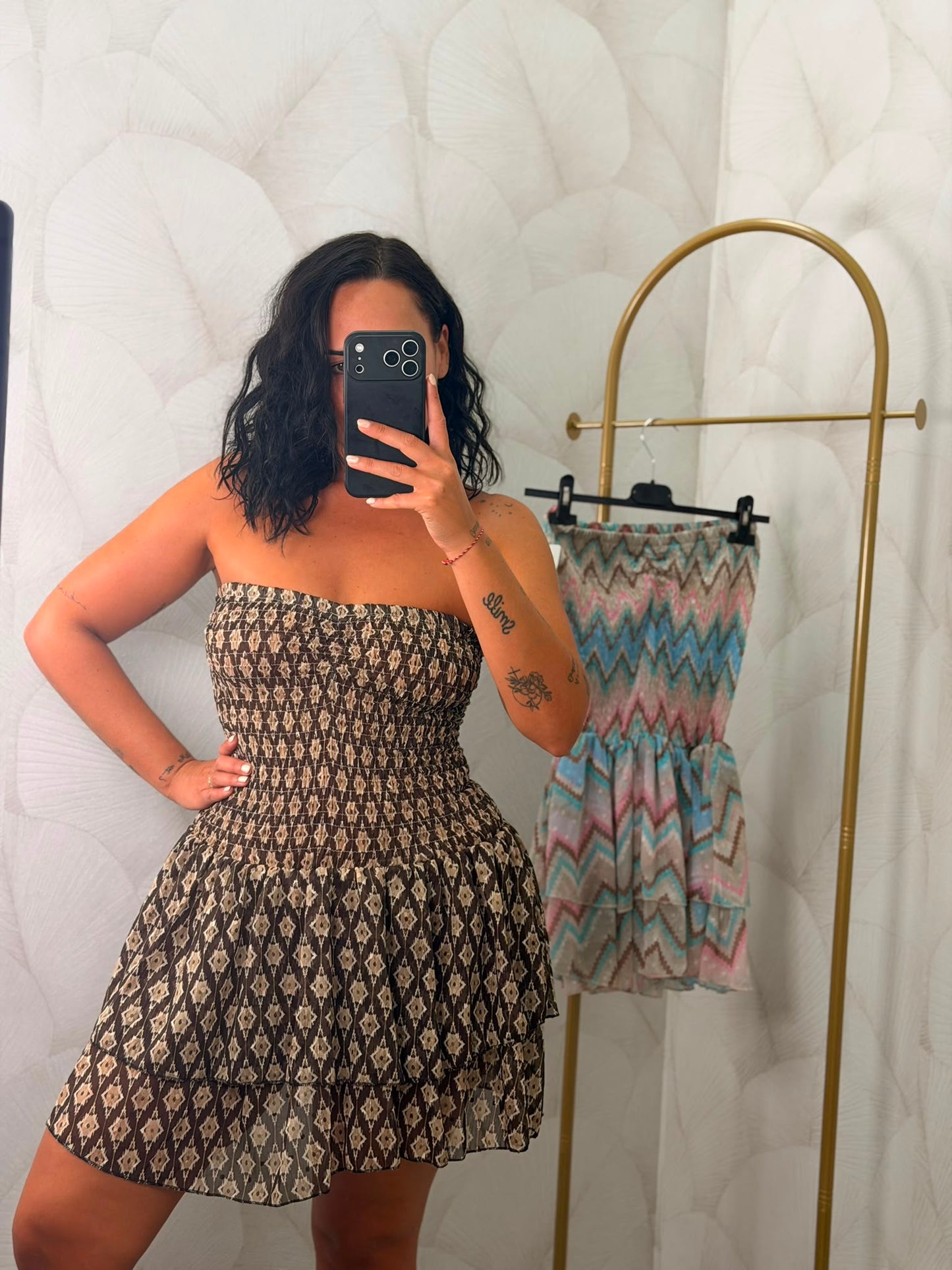 VESTIDO GASA ESTAMPADO
