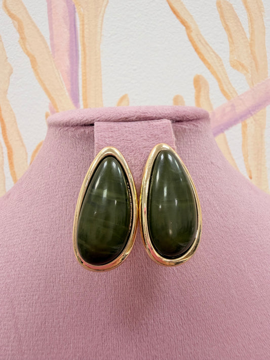 PENDIENTES PIEDRA VERDE