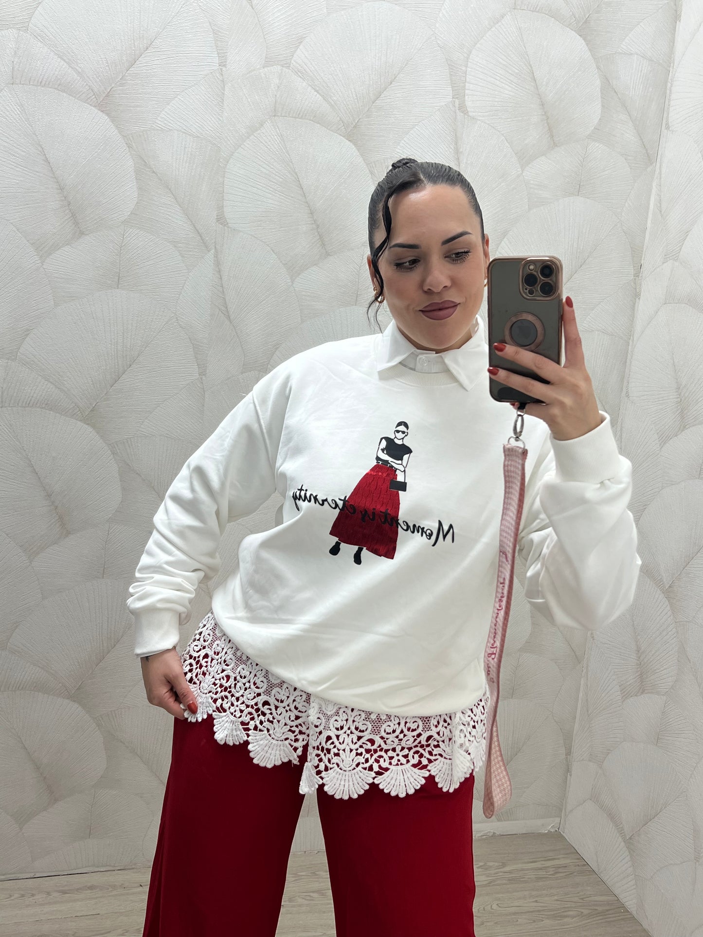 CAMISA BLANCA CON PUNTA