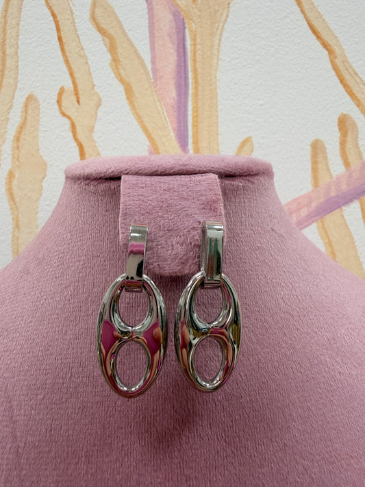 PENDIENTES PLATEADOS