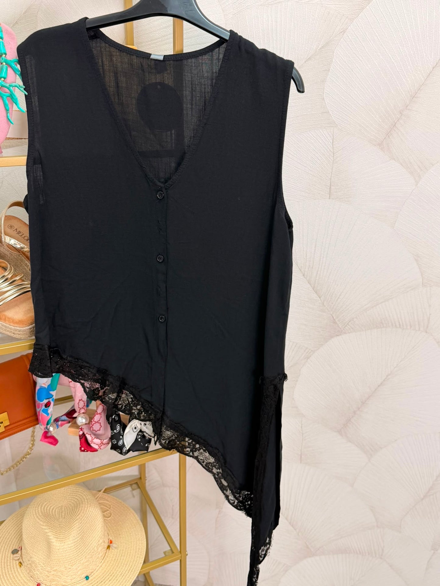 CAMISA ENCAJE PICO
