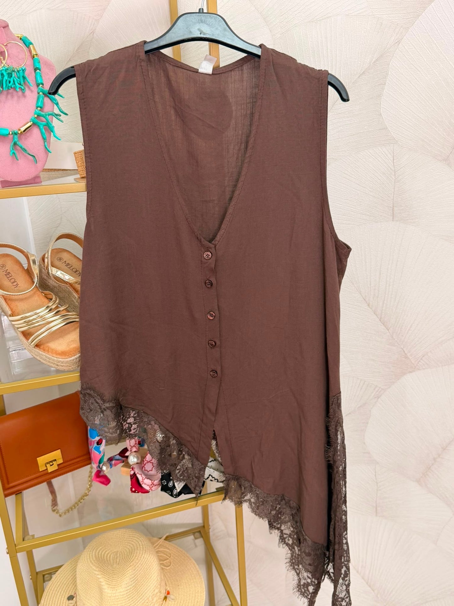 CAMISA ENCAJE PICO