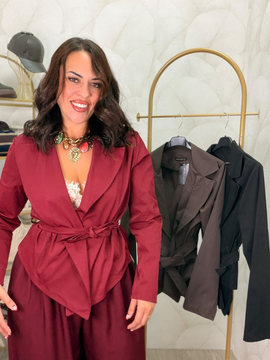 CHAQUETA GABARDINA CORTA