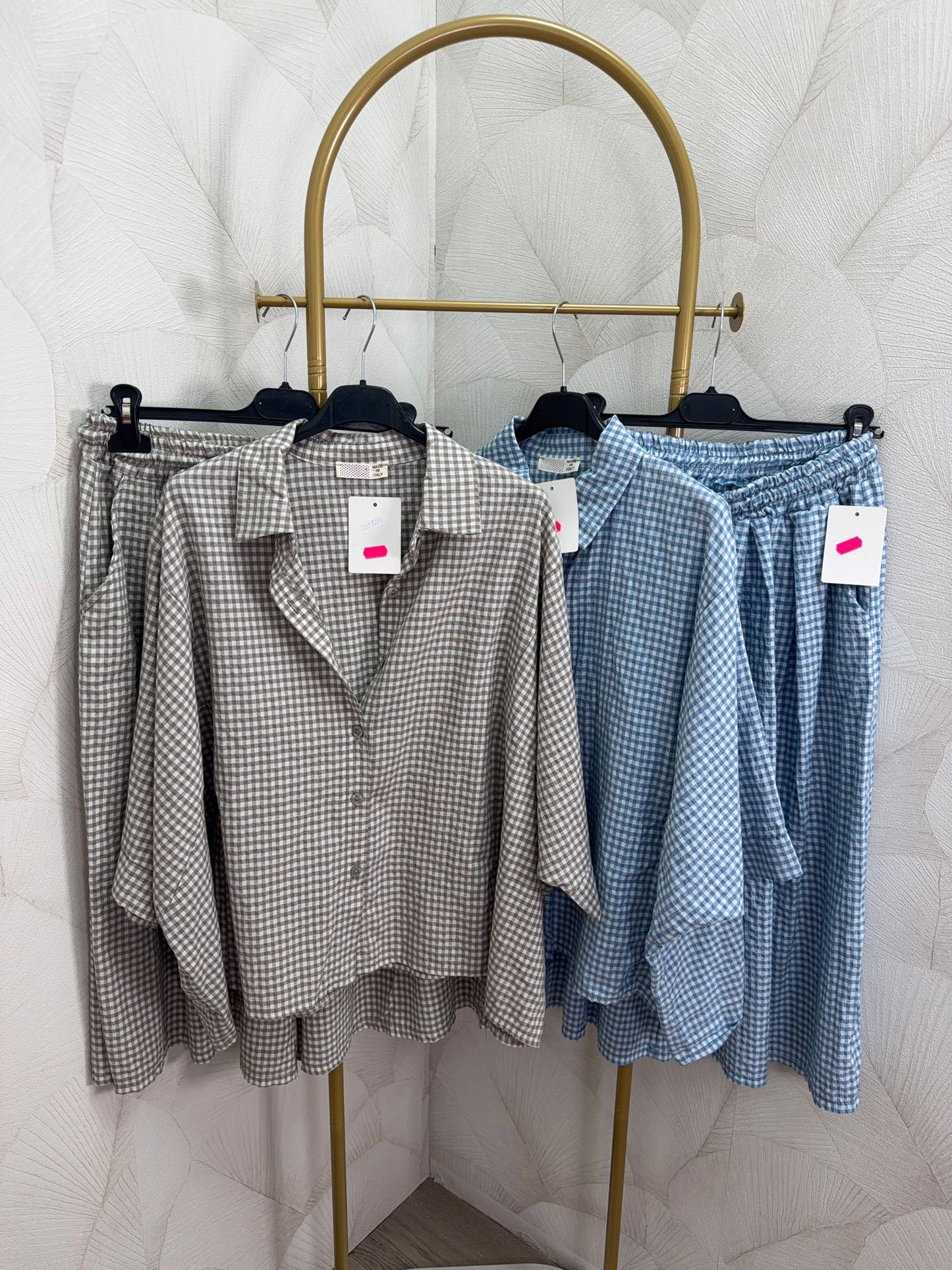 CONJUNTO CUADRITOS VICHY