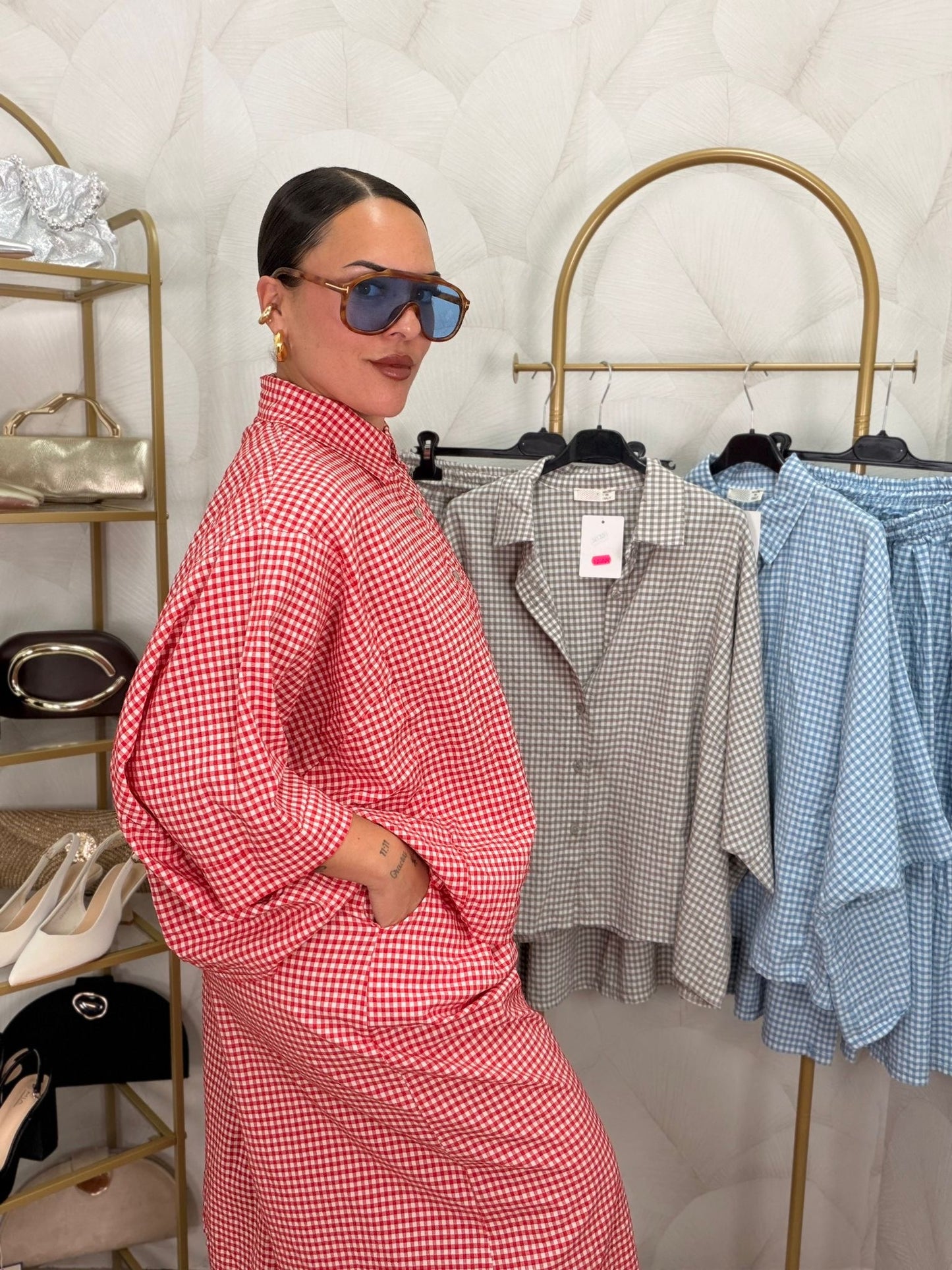 CONJUNTO CUADRITOS VICHY