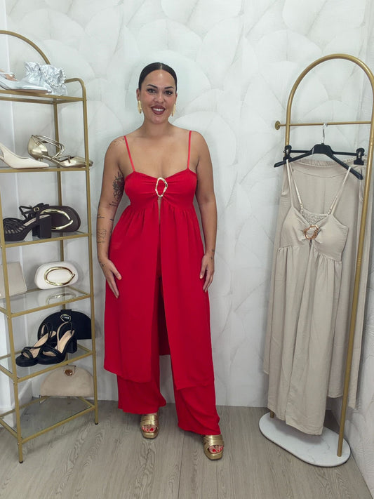 CONJUNTO TOP Y PANTALÓN