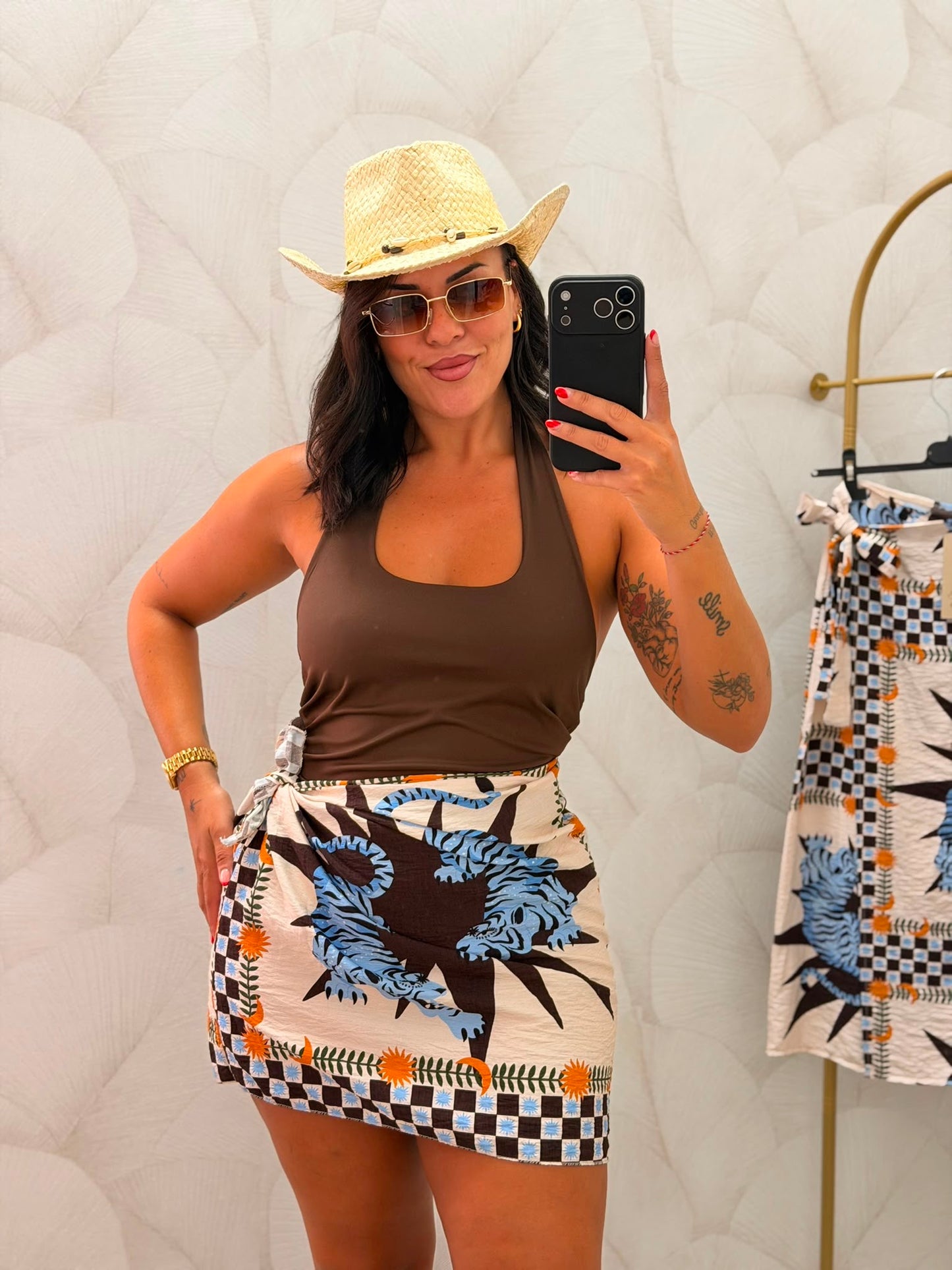 FALDA ESTAMPADA CORTA