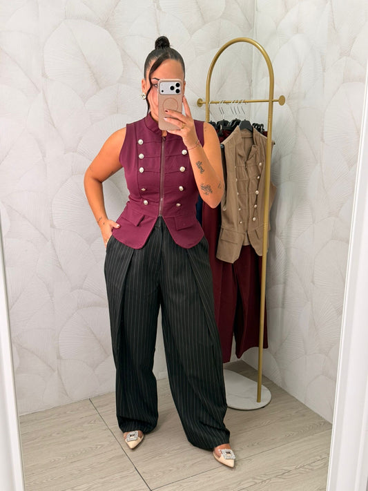 PANTALÓN PINZAS RAYAS