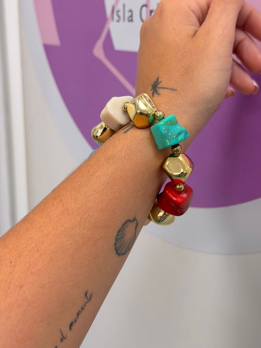 PULSERA DORADO COLORES