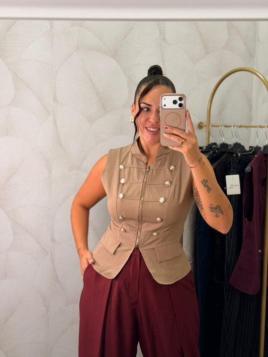TOP CHALEQUILLO BOTONES