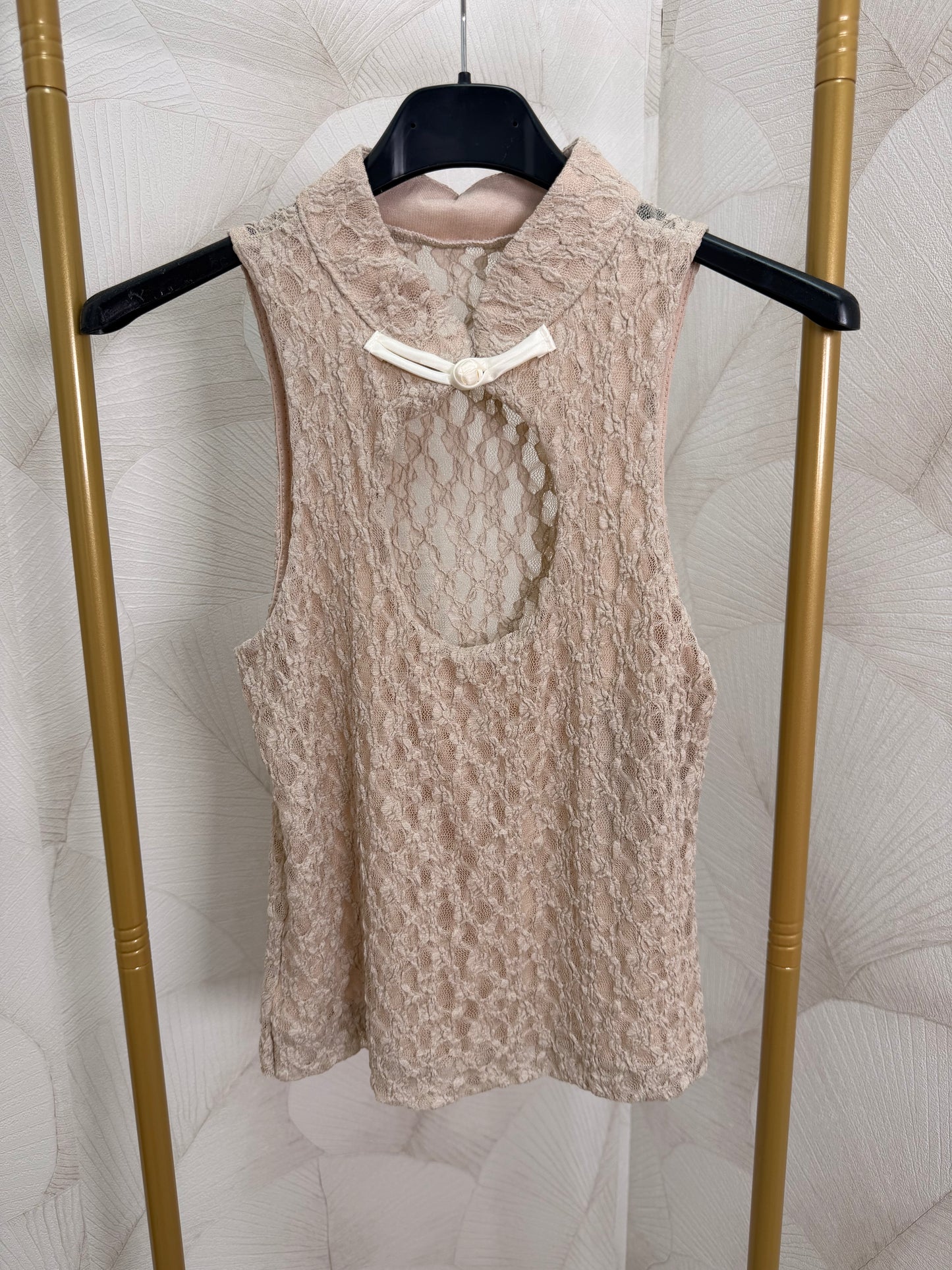 TOP ENCAJE BEIGE