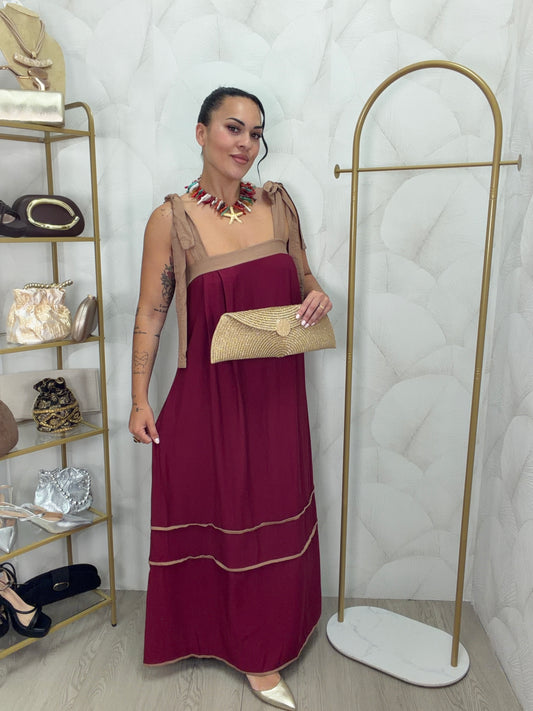 VESTIDO BURDEOS