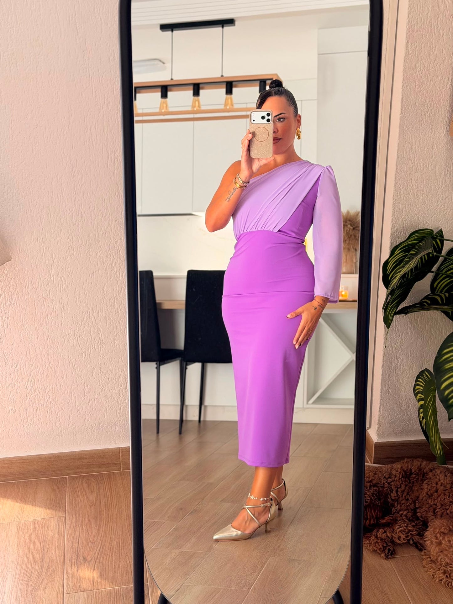VESTIDO DETALLE GASA