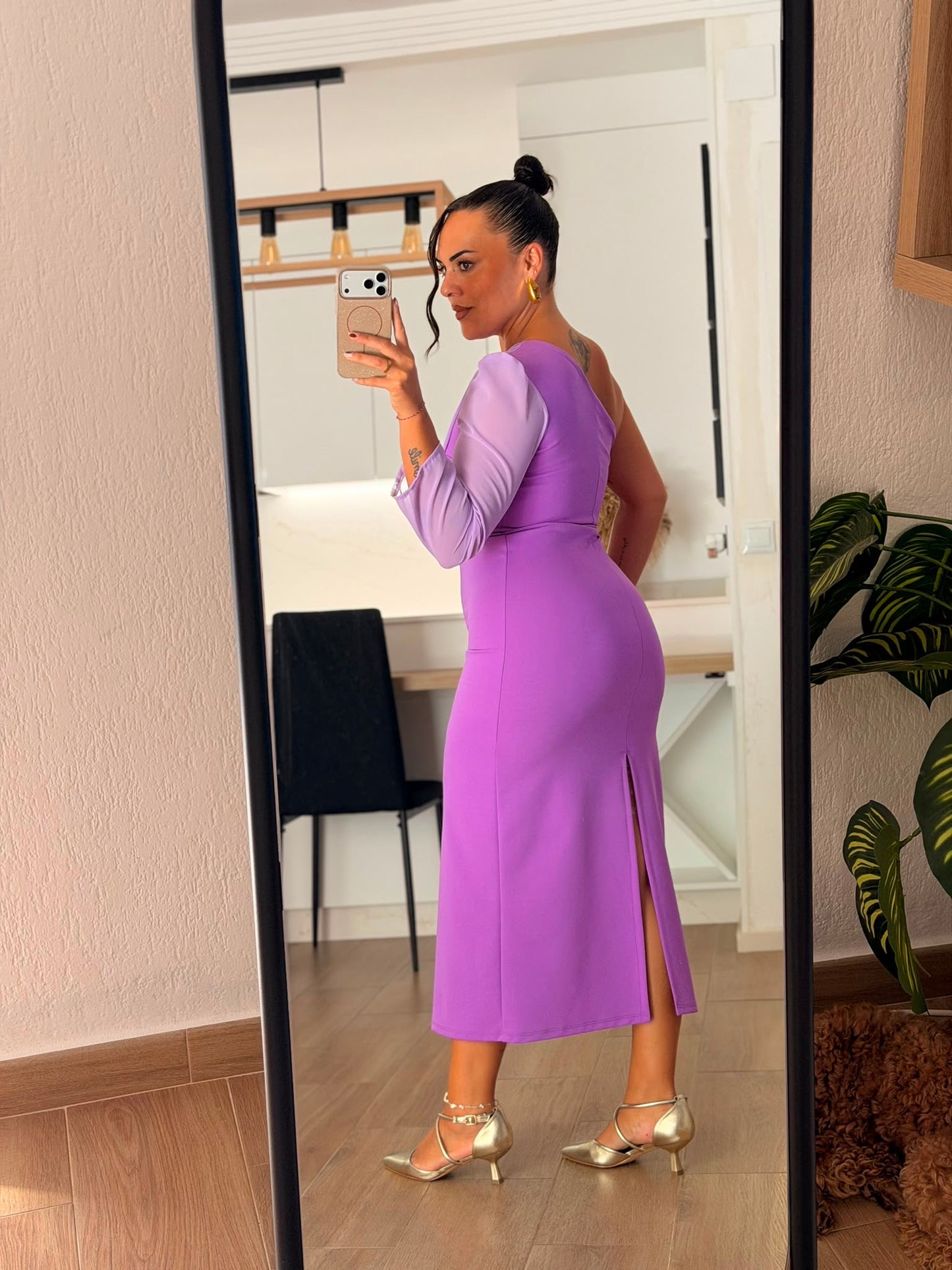 VESTIDO DETALLE GASA