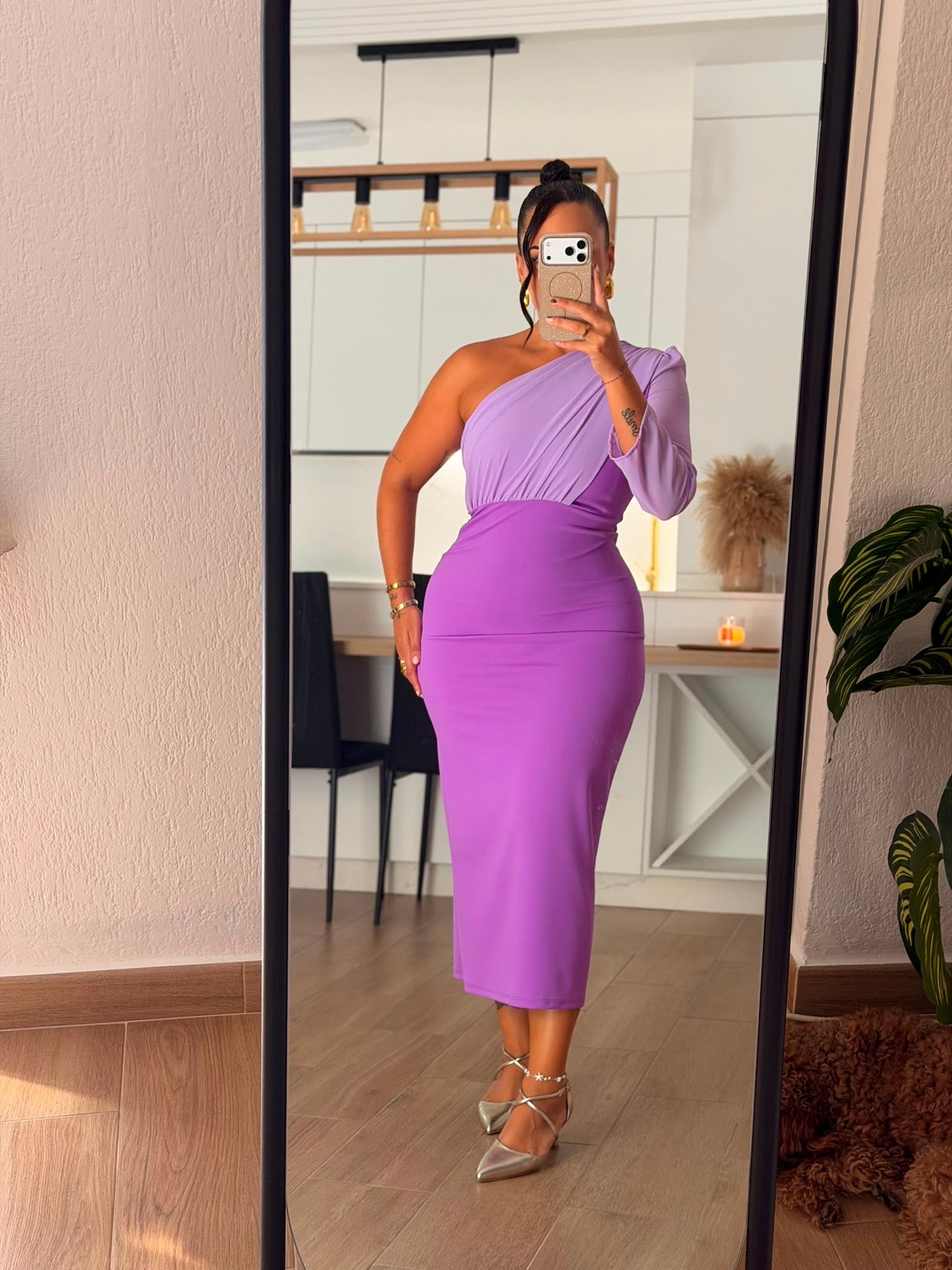 VESTIDO DETALLE GASA