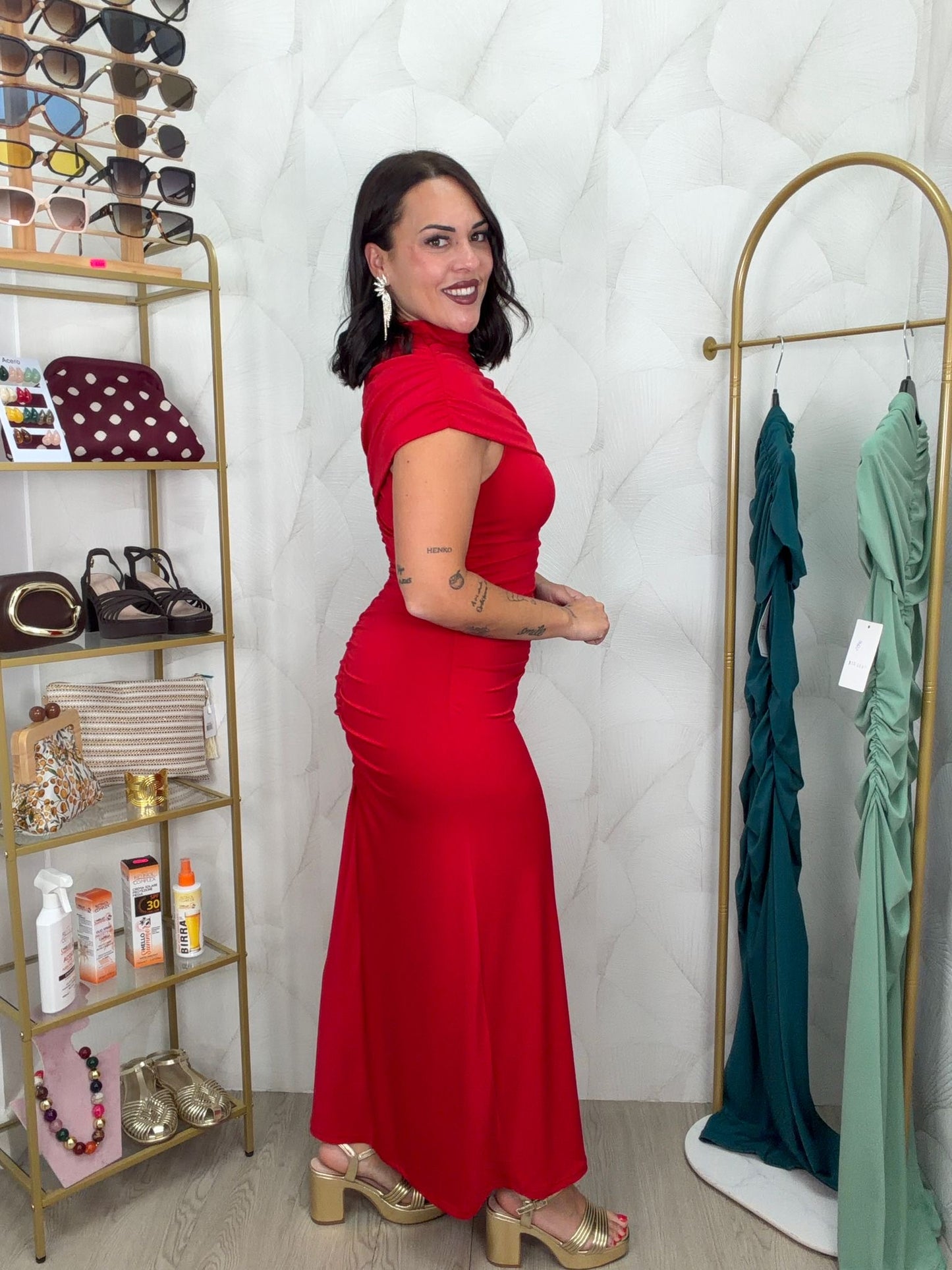 VESTIDO DRAPEADO