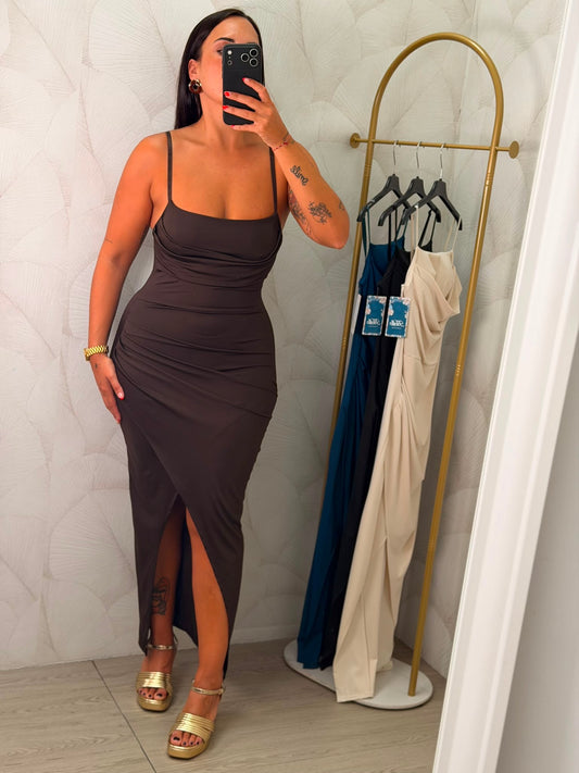 VESTIDO ESCOTE LICRA