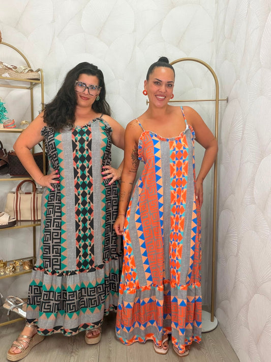 VESTIDO ESTAMPADO ÉTNICO