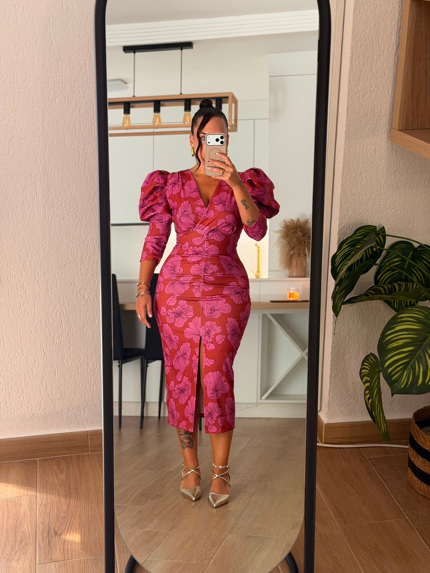 VESTIDO ESTAMPADO FLORES