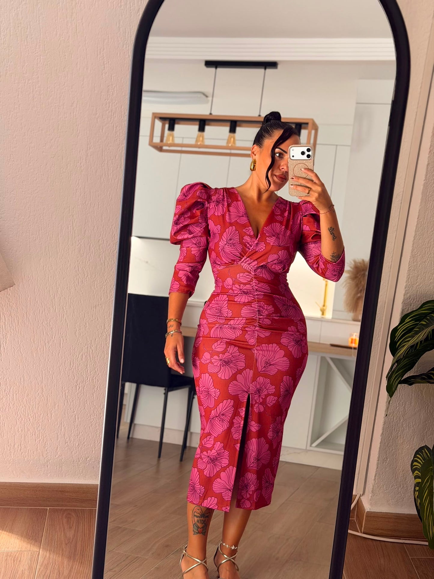 VESTIDO ESTAMPADO FLORES