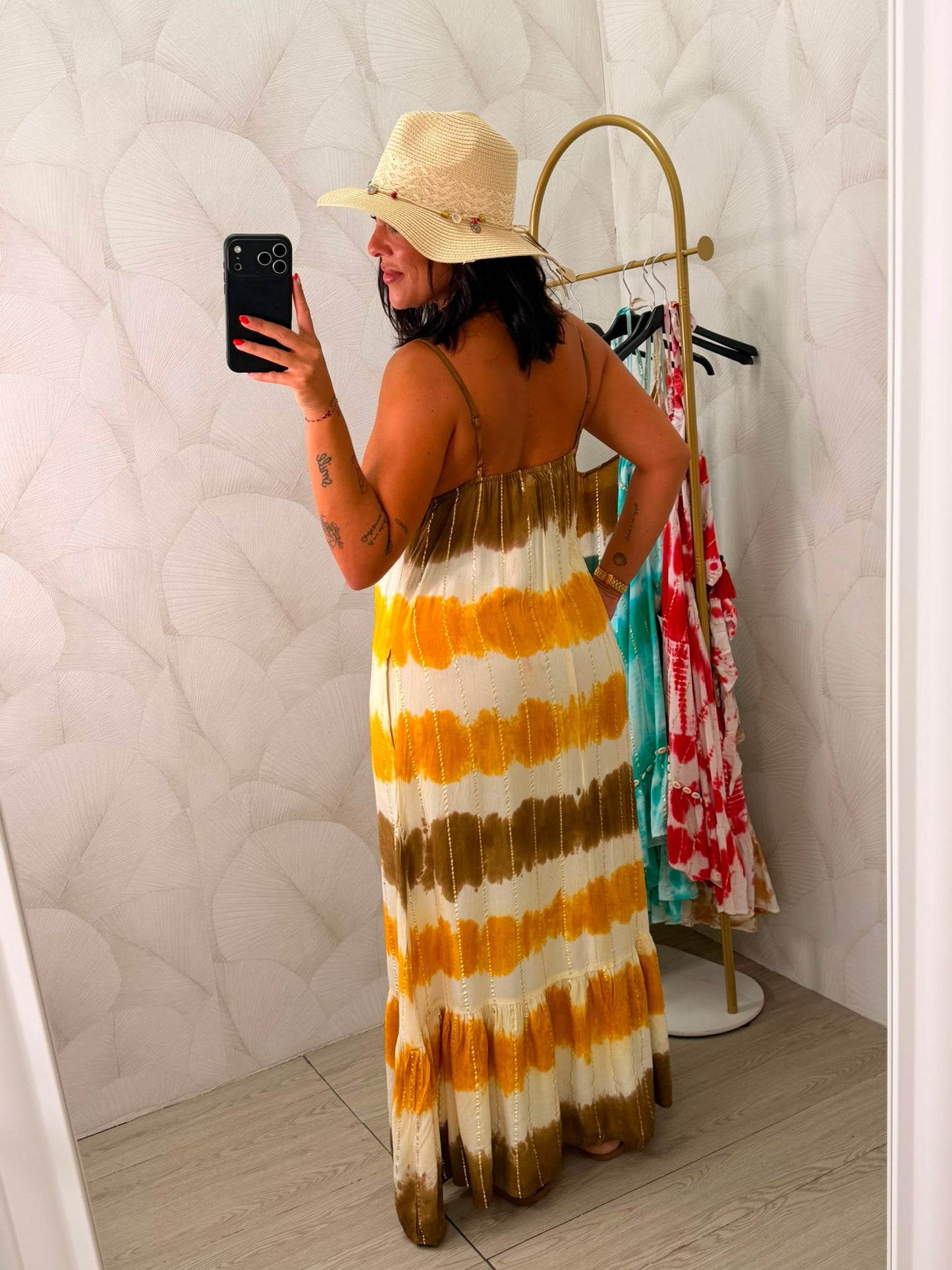 VESTIDO LARGO ESTAMPADO DEGRADADO
