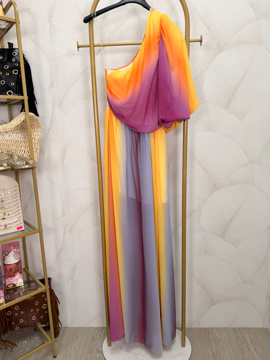 VESTIDO LARGO MULTICOLOR