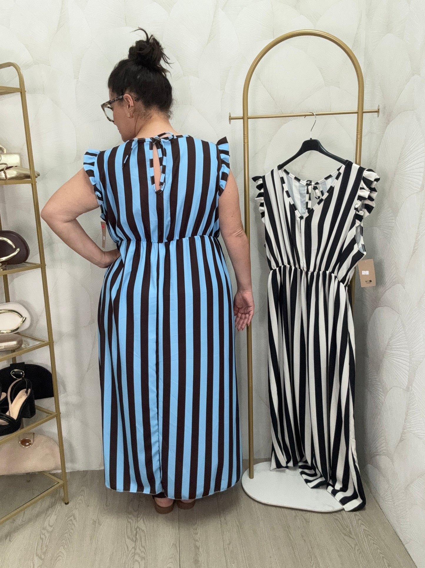 VESTIDO RAYAS CURVY