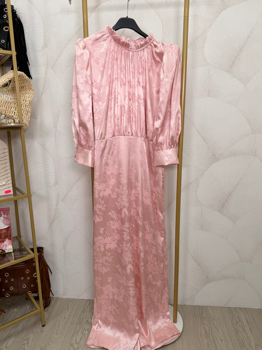 VESTIDO SATINADO ROSA
