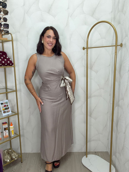 VESTIDO TAUPE
