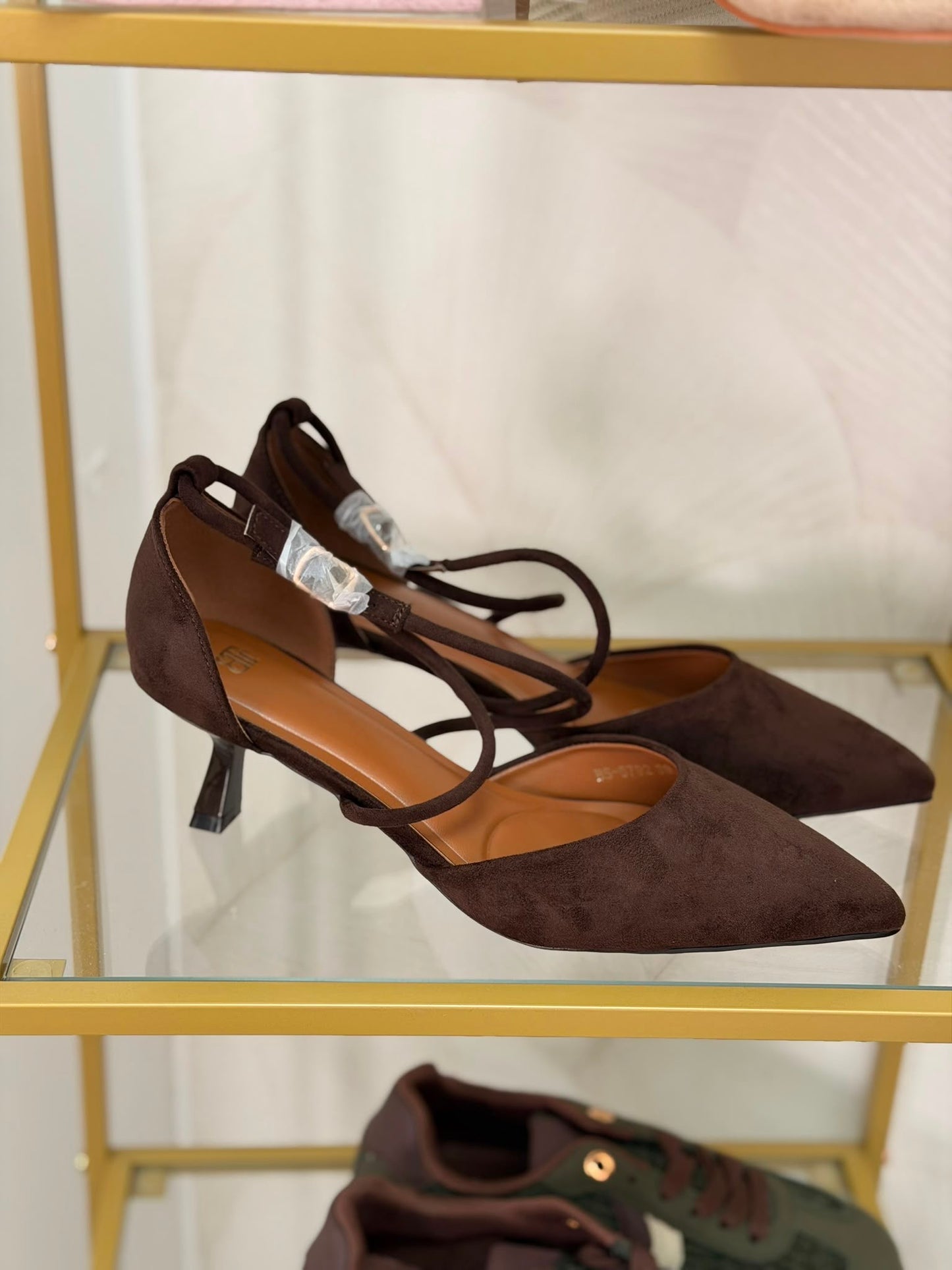 ZAPATO TACÓN PICO MARRÓN